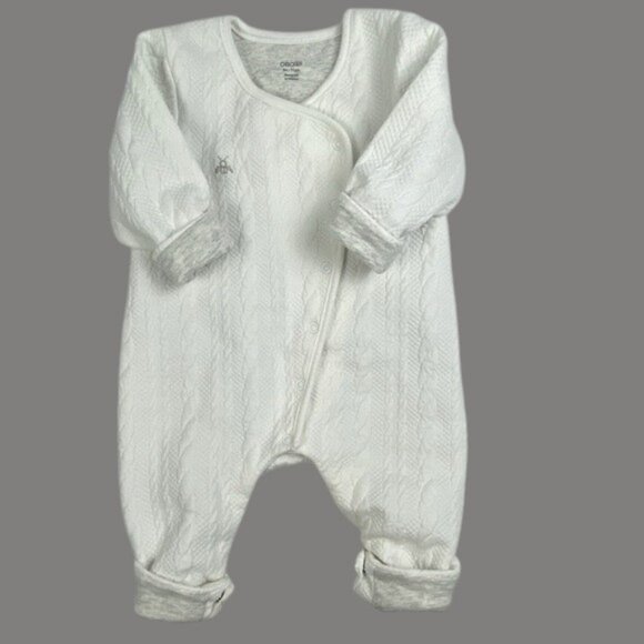 Obaibi Quilted Cable Pattern Lined Jumpsuit size 9 Months - Picture 12 of 13